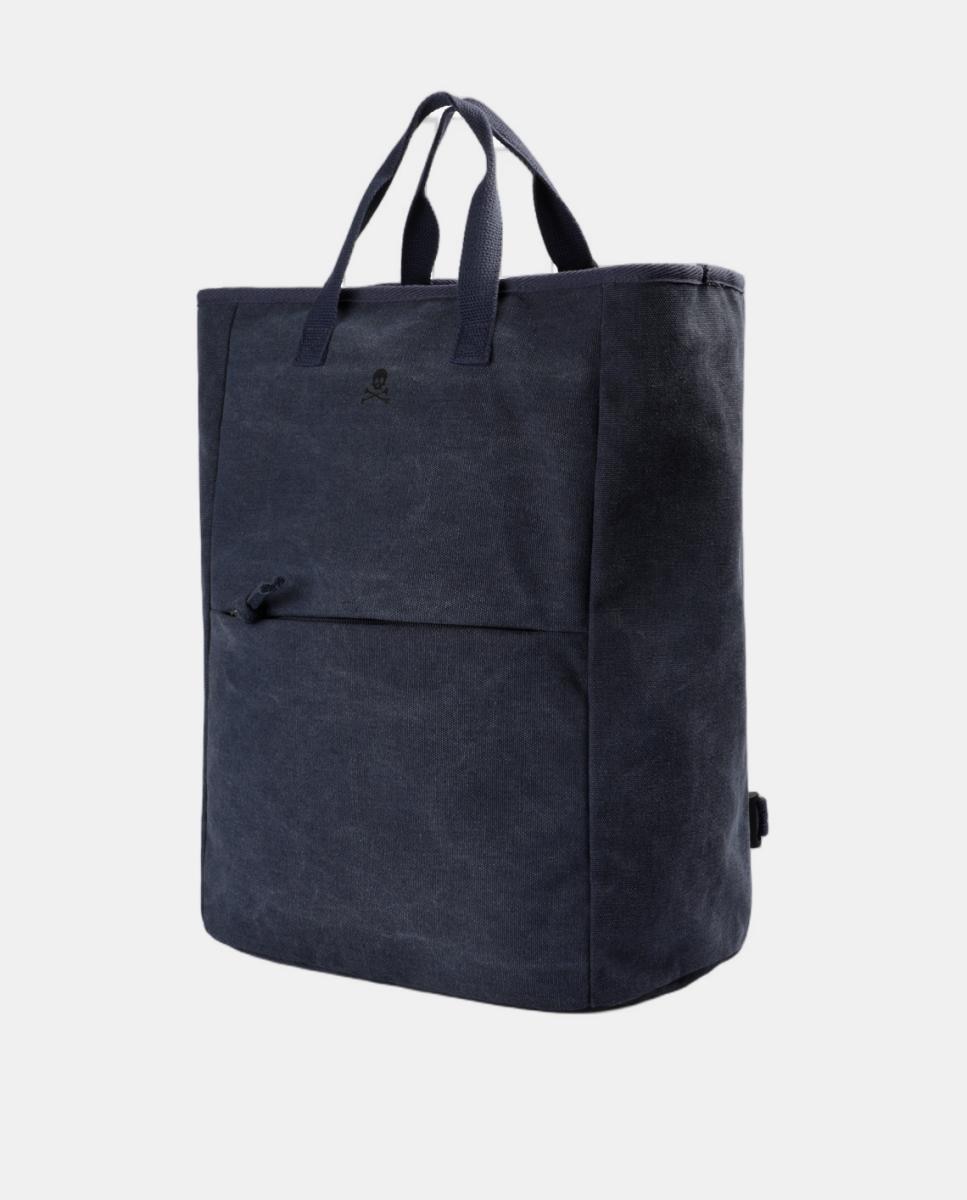 Mochila confeccionada en canvas de hombre - Scalpers - Azul marino Azul marino-3