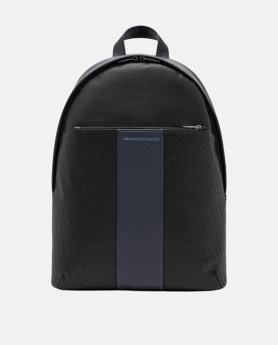 Imagem 0 de Mochila com Fecho de Correr, Bolso à Frente e All Over Print de Logótipos