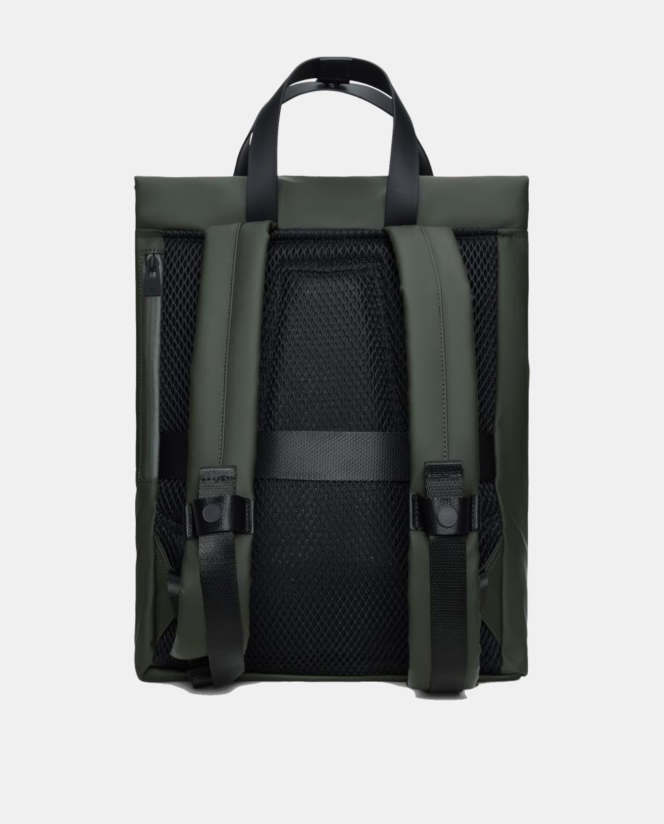 Mochila 2 Way Tote Impermeável Versátil Verde-escuro-2