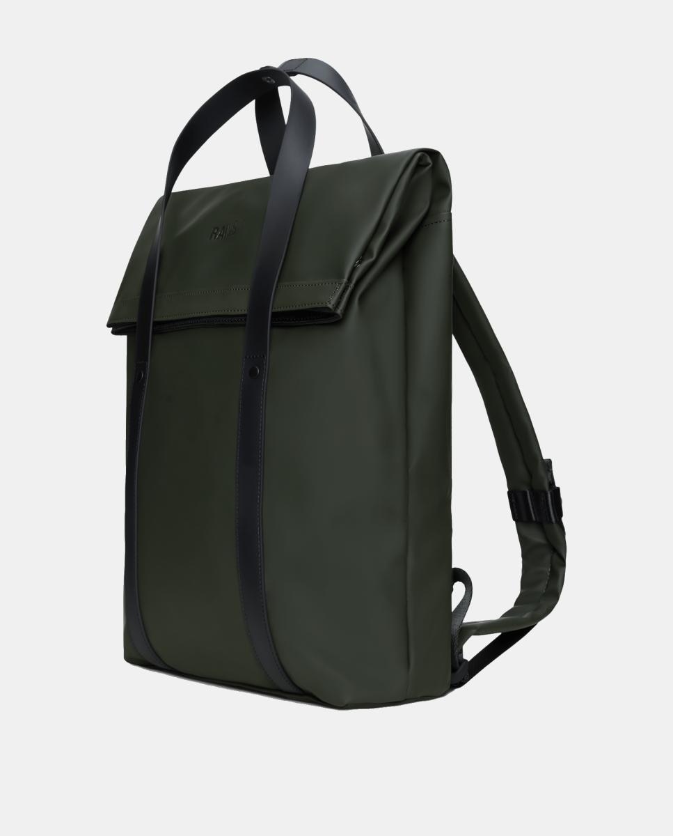 Mochila 2 Way Tote Impermeável Versátil Verde-escuro-3