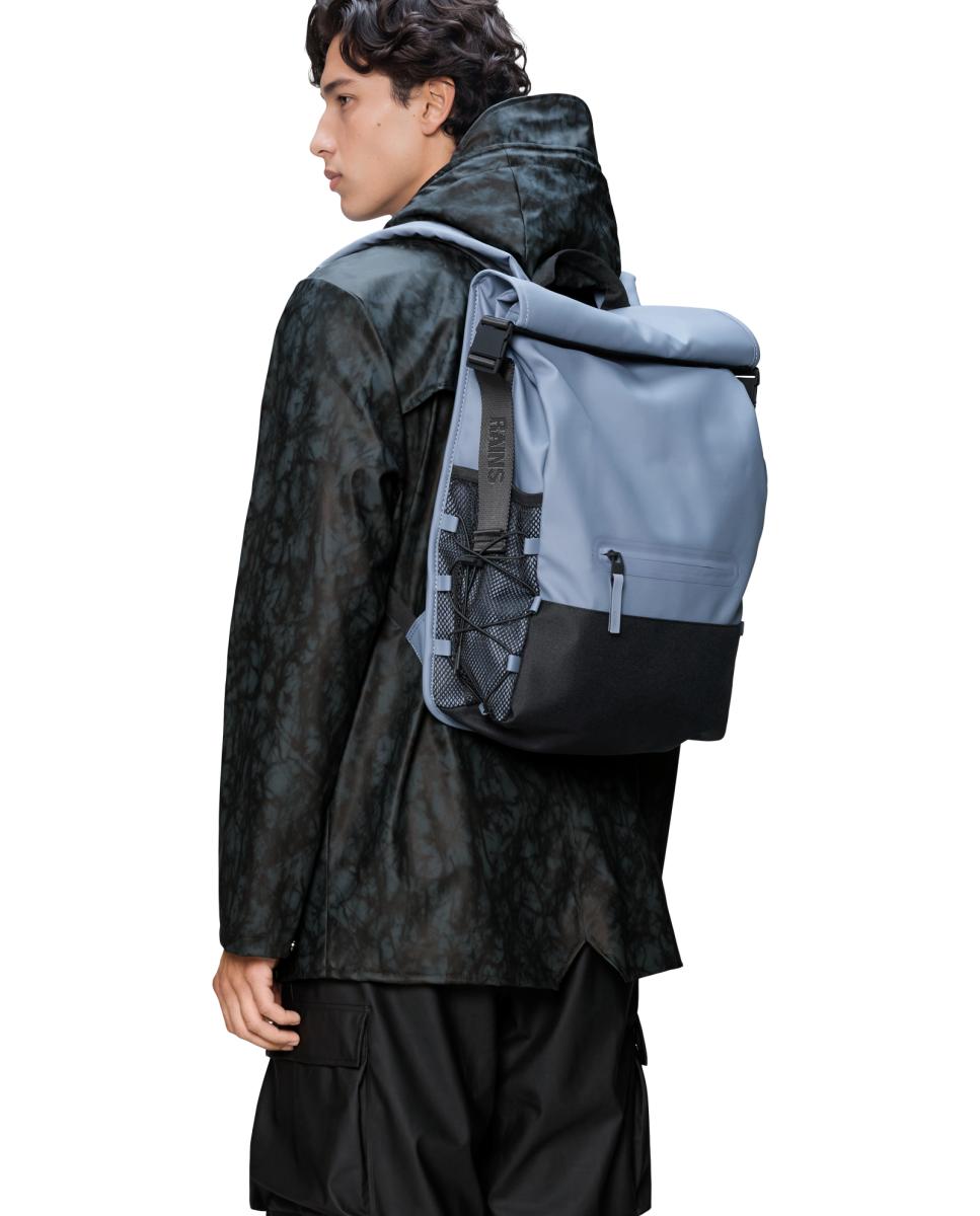 Mochila Trail Mountaineer Rolltop Impermeável Azul-4