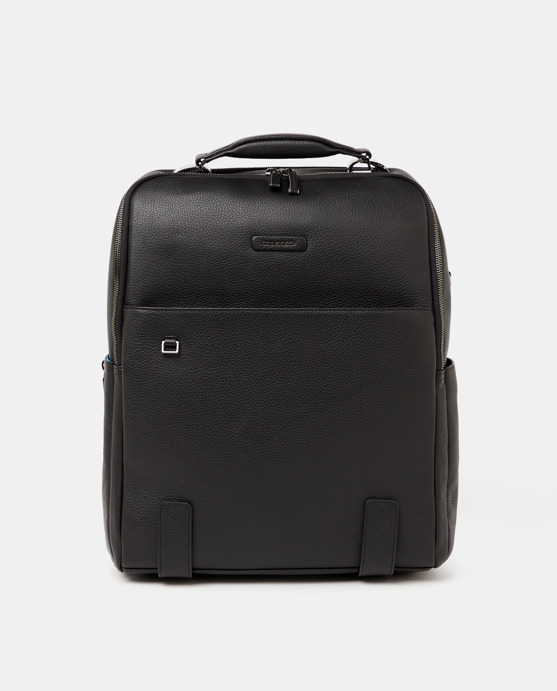 Mochila em Pele com Espaço para Portátil com Proteção RFID - Preto Preto-1