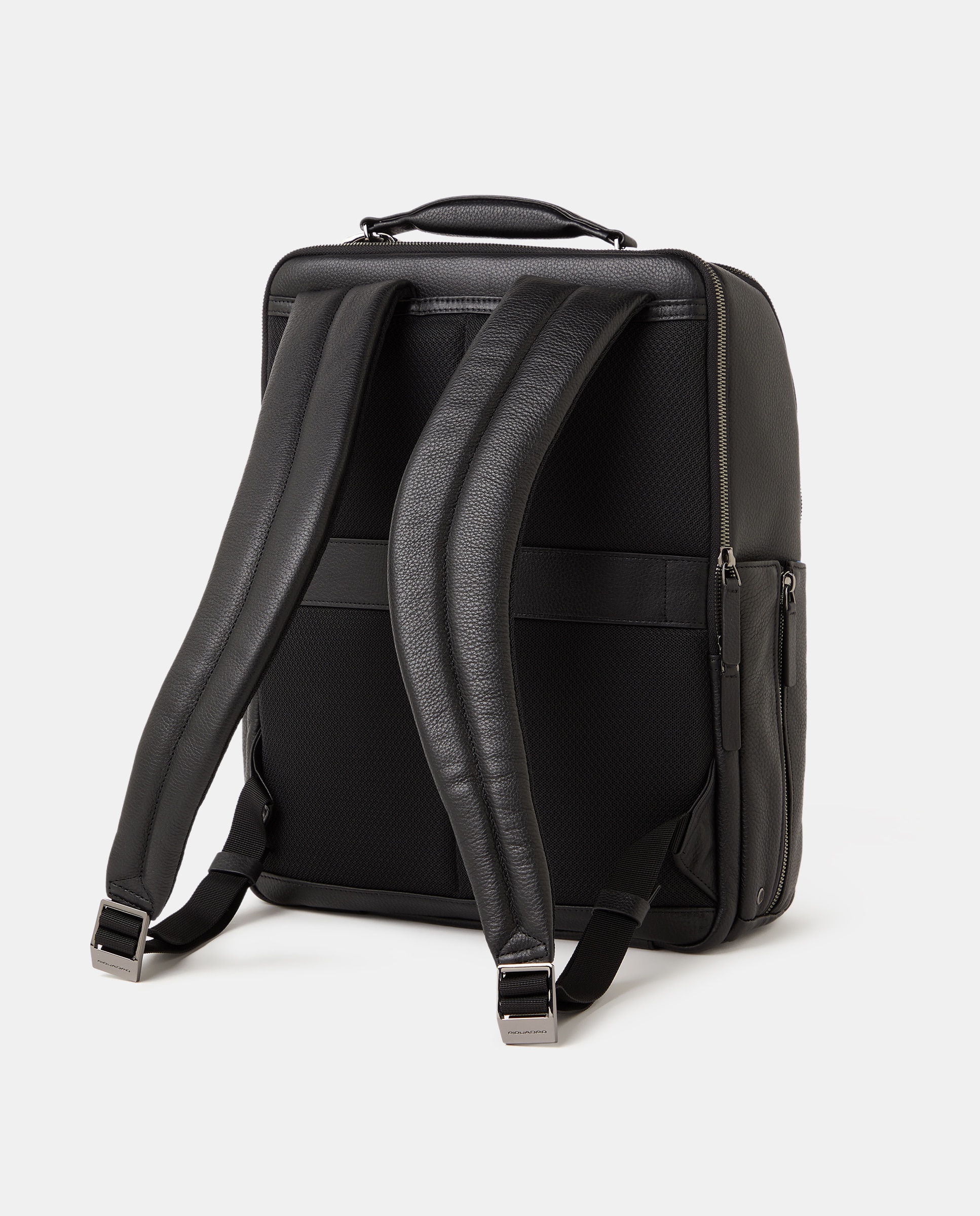 Mochila em Pele com Espaço para Portátil com Proteção RFID - Preto Preto-2