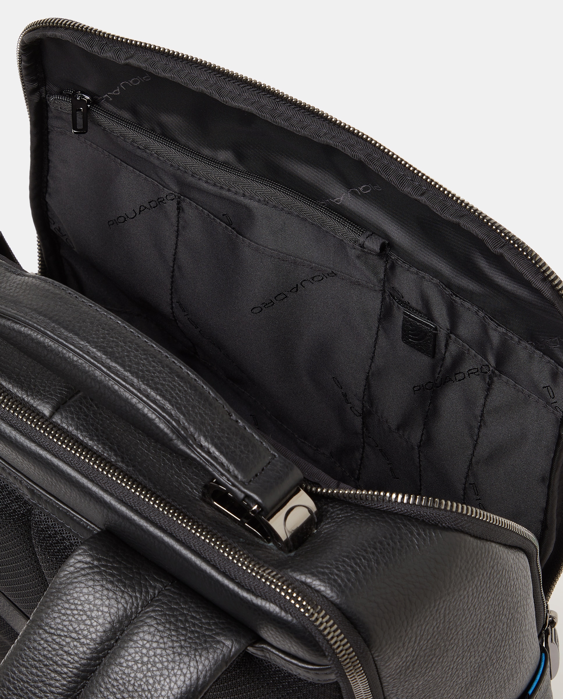 Mochila em Pele com Espaço para Portátil com Proteção RFID - Preto Preto-3