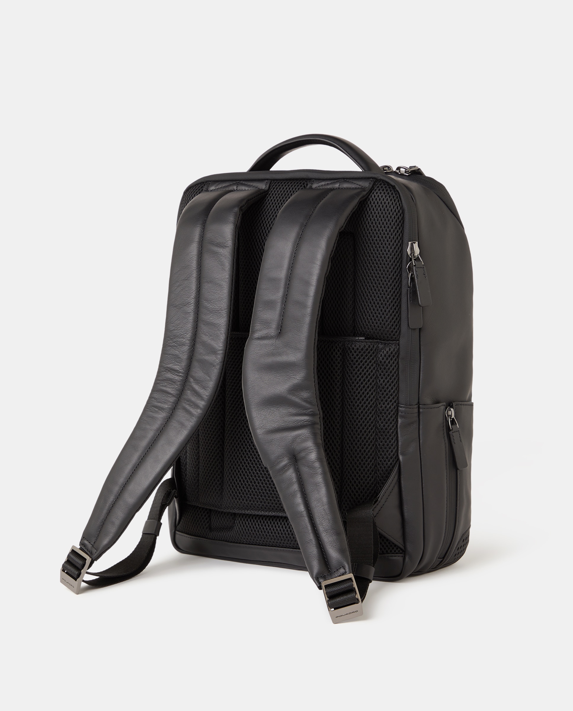 Mochila em Pele com Espaço para Portátil com Proteção RFID - Preto Preto-2