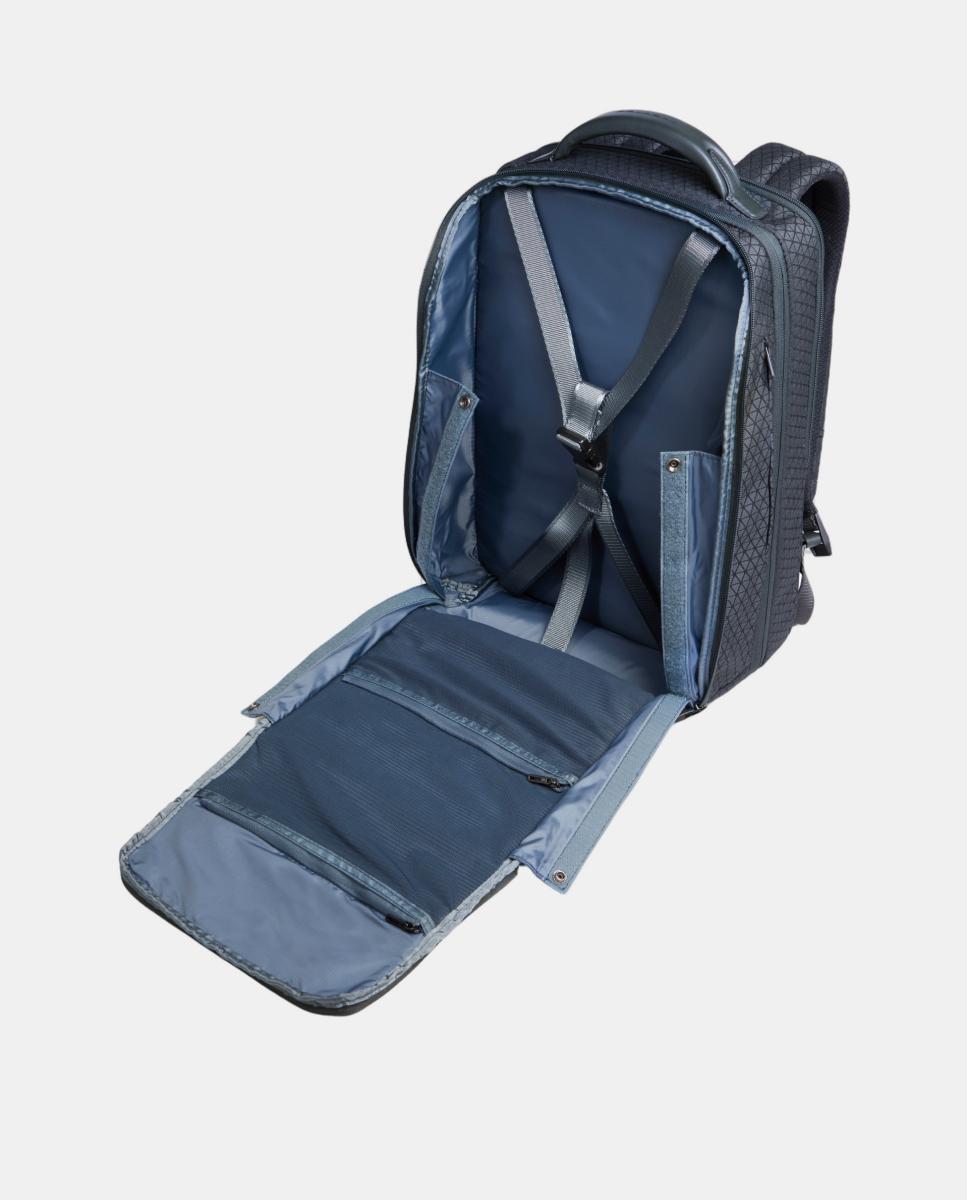 Mochila de Viagem Modular 2 em 1 para Portátil e iPad® com Fecho de Cadeado, Bolso para Óculos, RFID e Proteção Contra Impactos. Azul-5