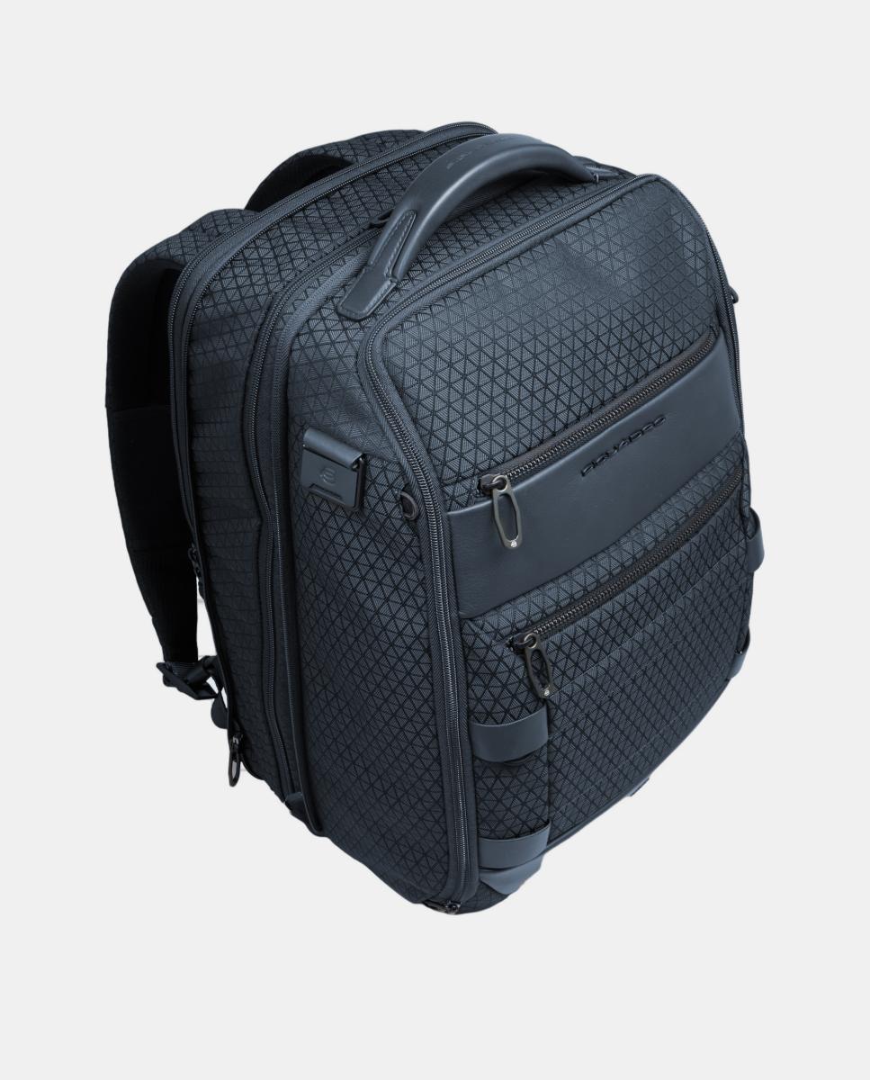 Mochila Viagem Modular para Portátil e iPad® com bolso para Óculos, Sistema Antirroubo, Nécessaire Amovível, Proteção RFID e Proteção Contra Impactos Azul-5