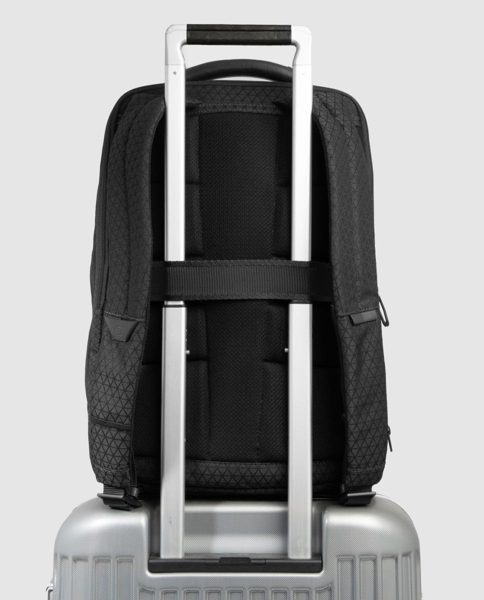 Mochila Viagem Modular para Portátil e iPad® com bolso para Óculos, Sistema Antirroubo, Nécessaire Amovível, Proteção RFID e Proteção Contra Impactos Preto-3