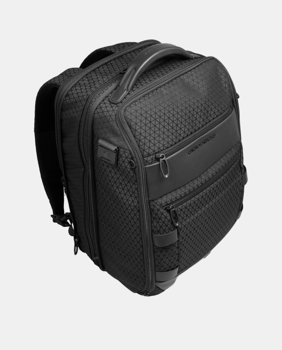 Mochila Viagem Modular para Portátil e iPad® com bolso para Óculos, Sistema Antirroubo, Nécessaire Amovível, Proteção RFID e Proteção Contra Impactos Preto-5