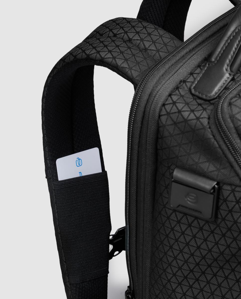 Mochila Viagem Modular para Portátil e iPad® com bolso para Óculos, Sistema Antirroubo, Nécessaire Amovível, Proteção RFID e Proteção Contra Impactos Preto-11