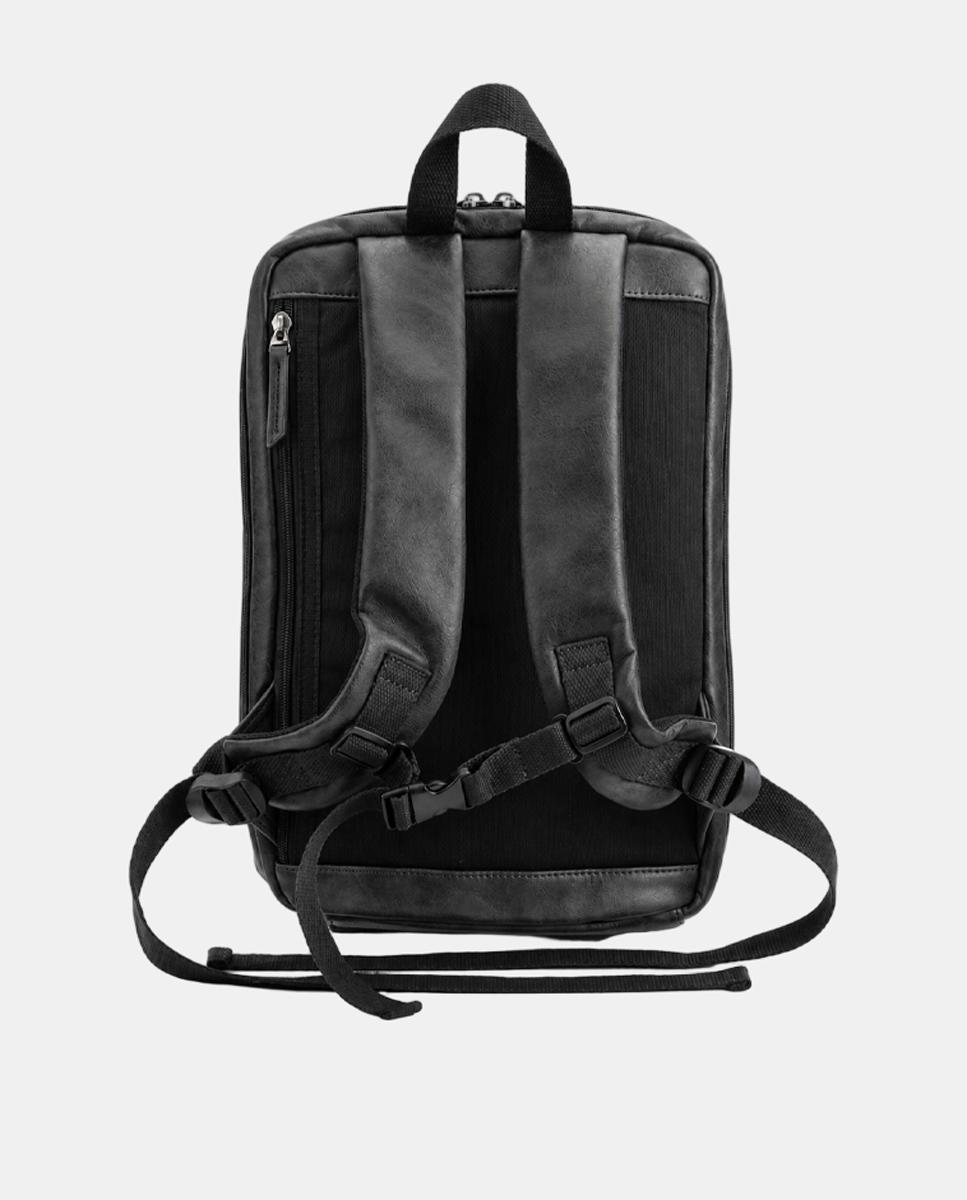Imagen 3 de Mochila urbana ecopiel negra - Privata - Negro Negro