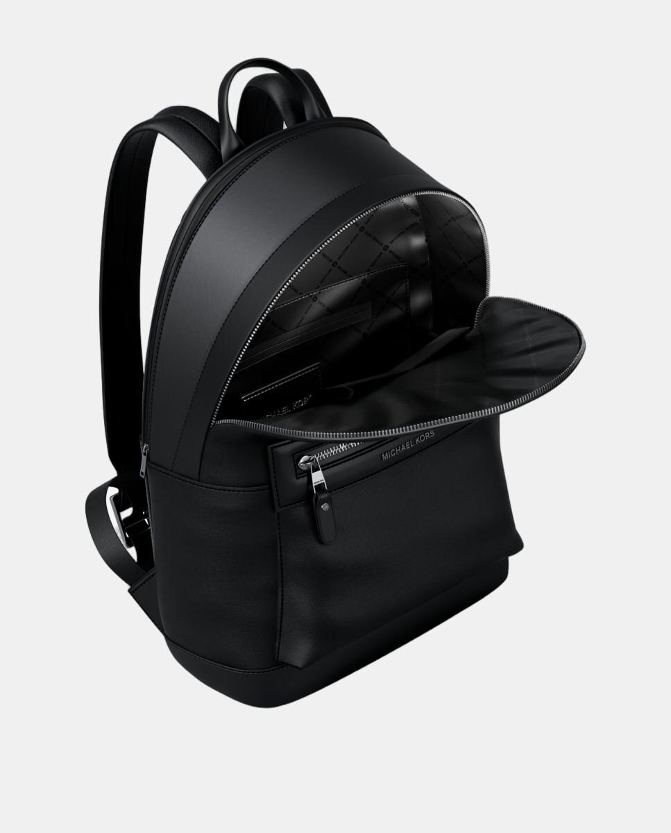Mochila com Bolso à Frente Preto-2