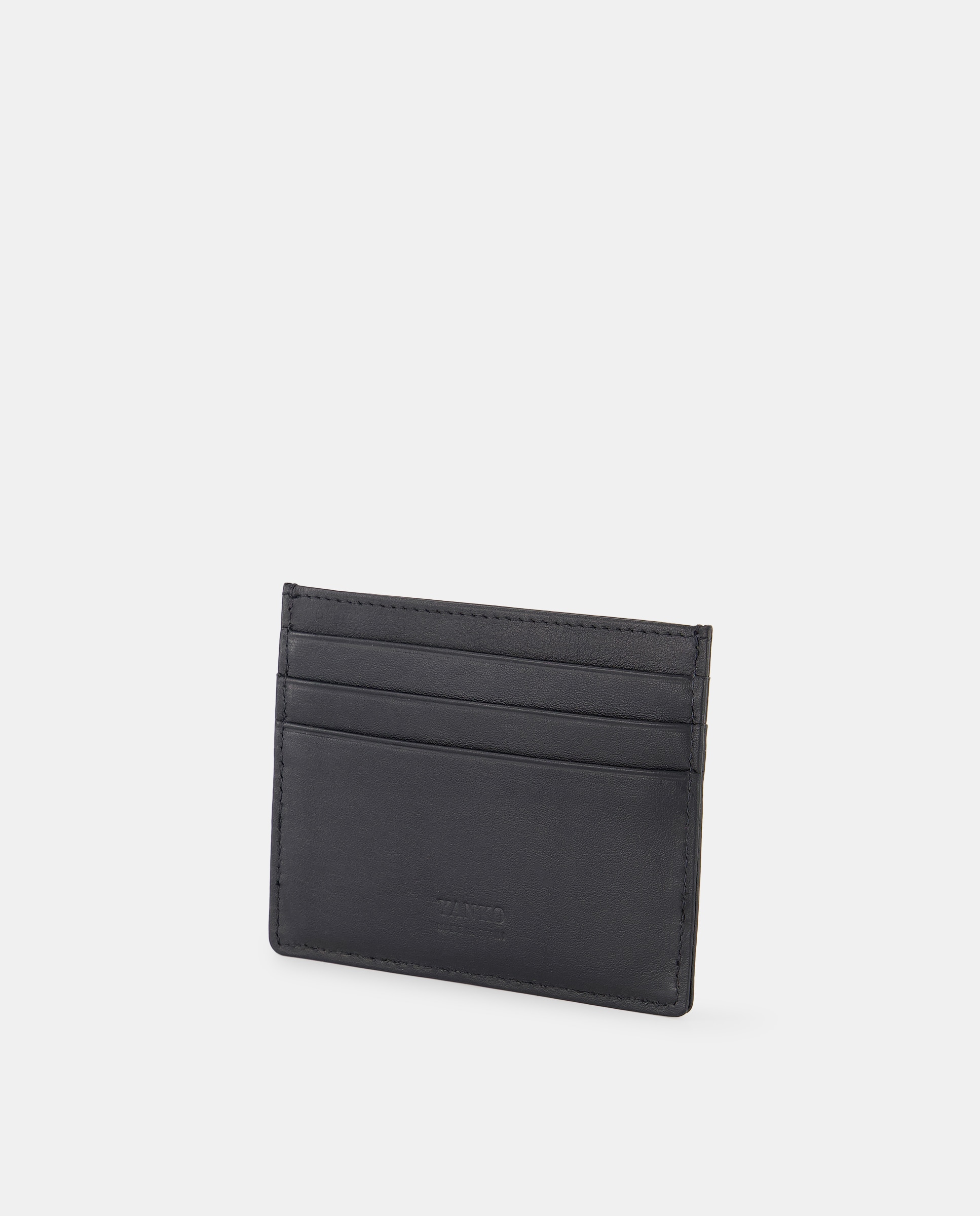 Porta-Cartões com Capacidade para Seis Cartões e em Pele - Castanho Preto-3