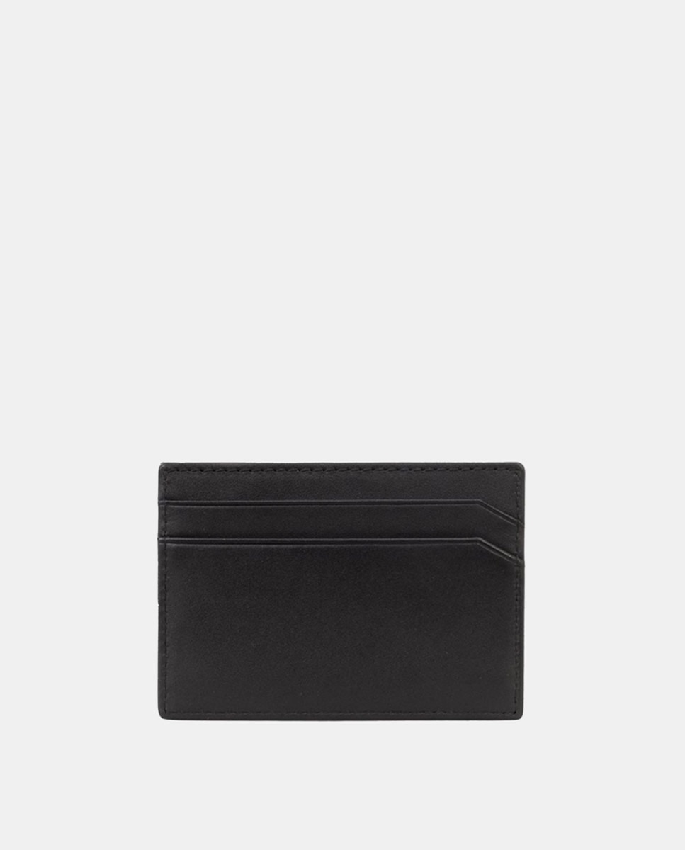 Porta-Cartões com Detalhe de Logótipo Preto-2