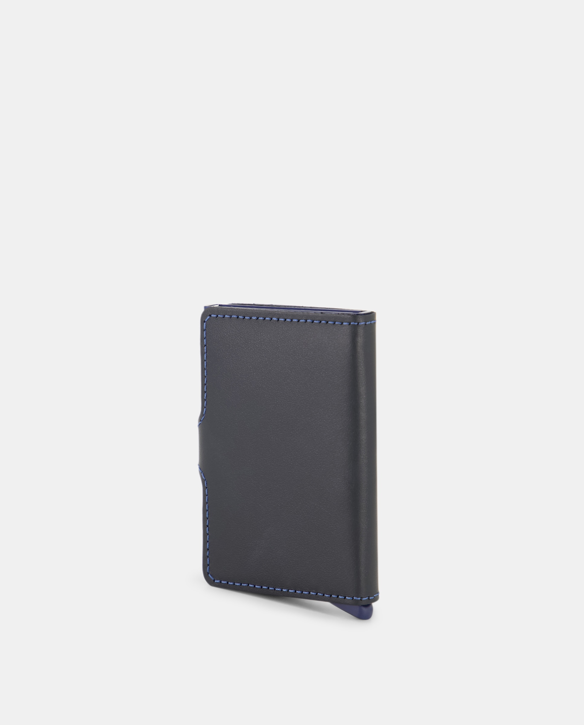 Porta-Cartões em Pele Original com Proteção RFID - Azul-Marinho Azul-marinho-3