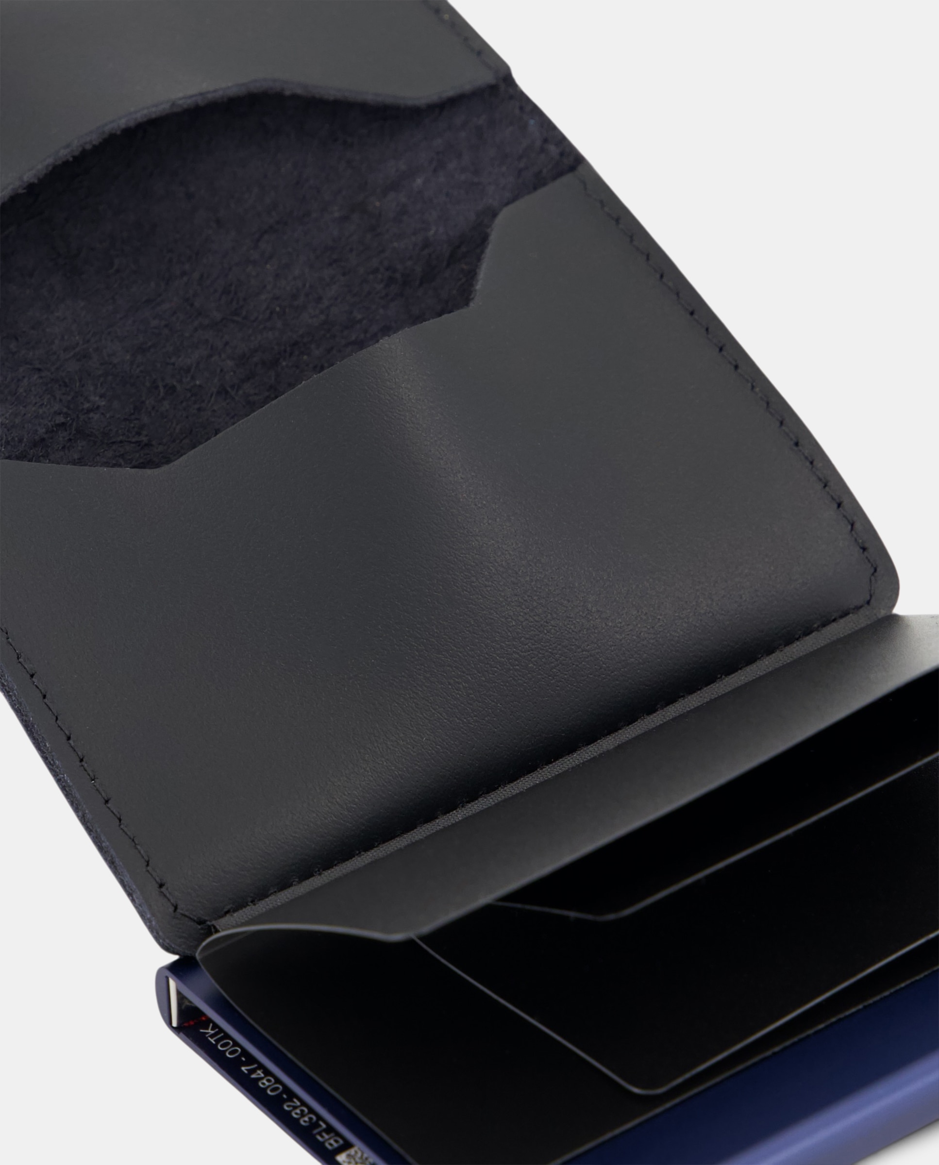 Porta-Cartões em Pele Original com Proteção RFID - Azul-Marinho Azul-marinho-4