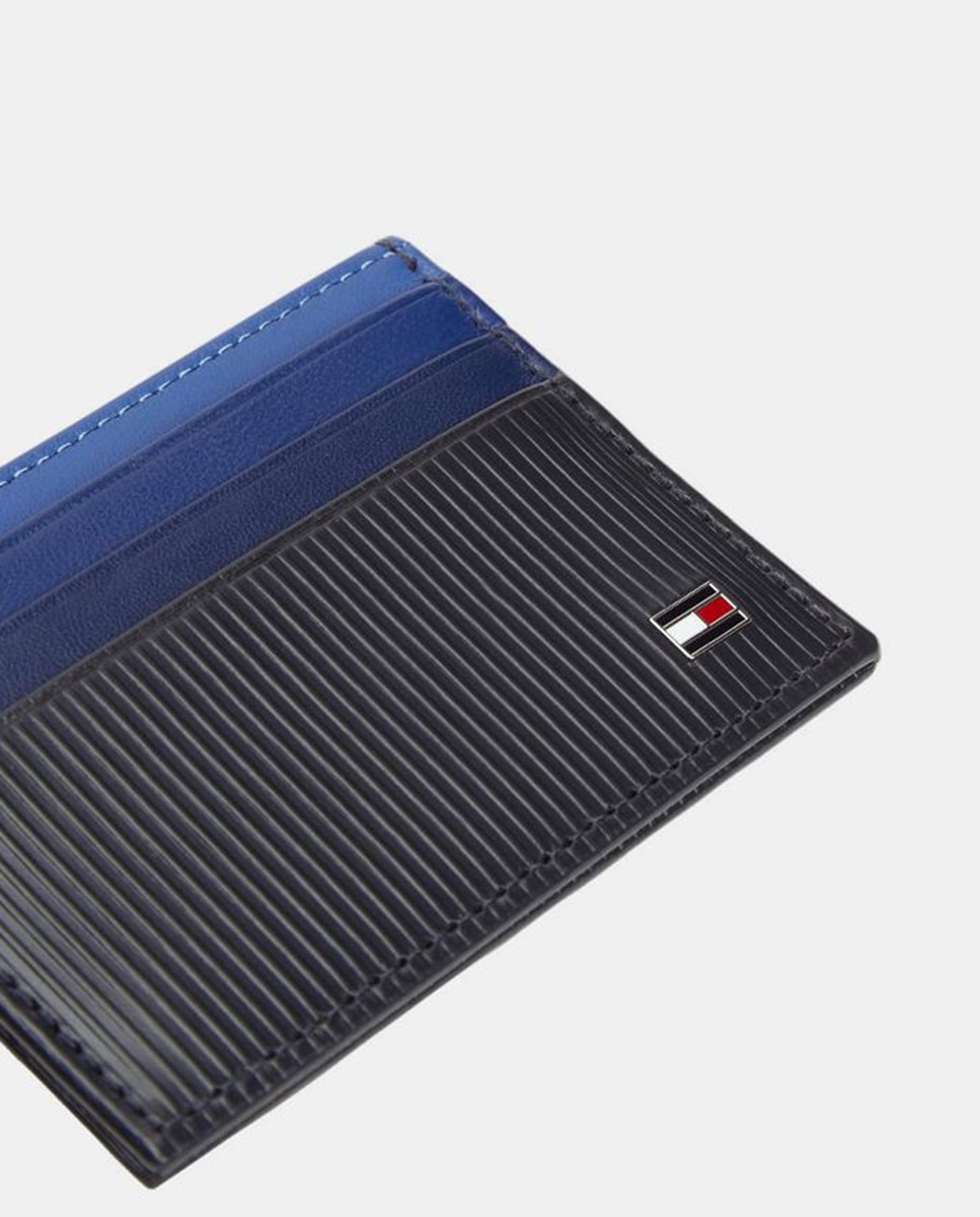 Porta-Cartões em Pele com Logótipo Azul-marinho-2