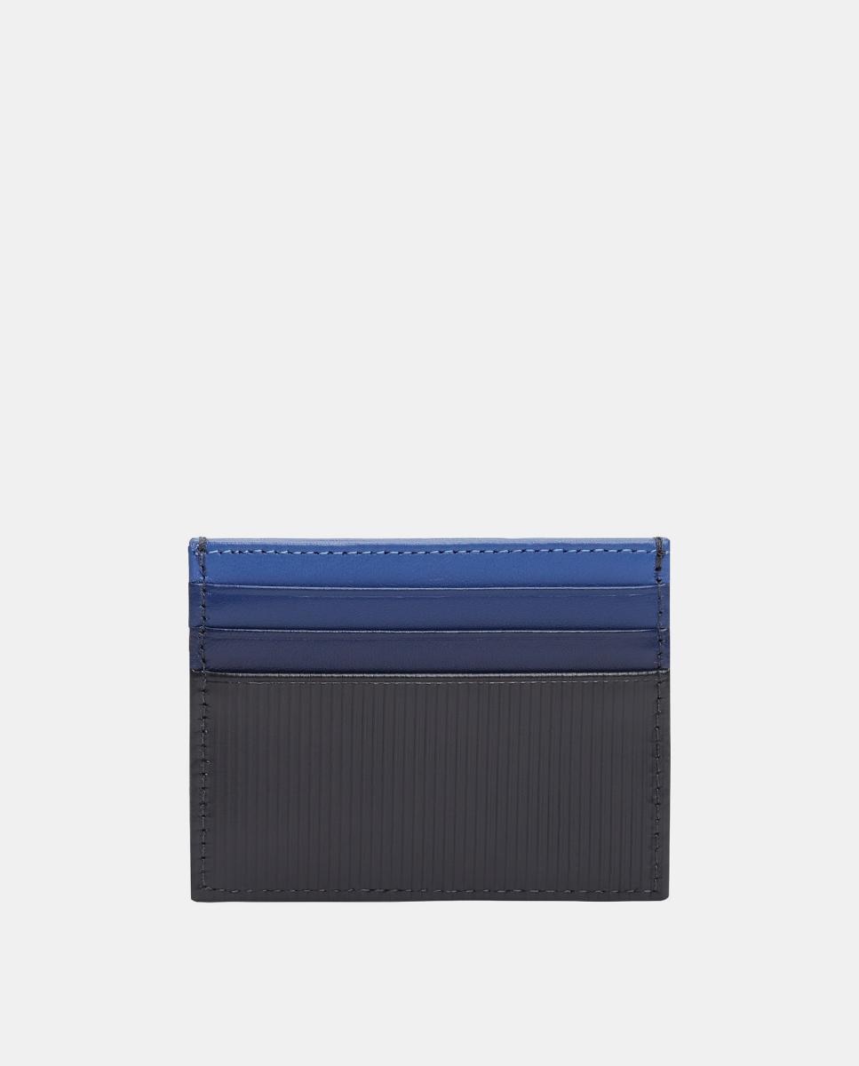 Porta-Cartões em Pele com Logótipo Azul-marinho-3