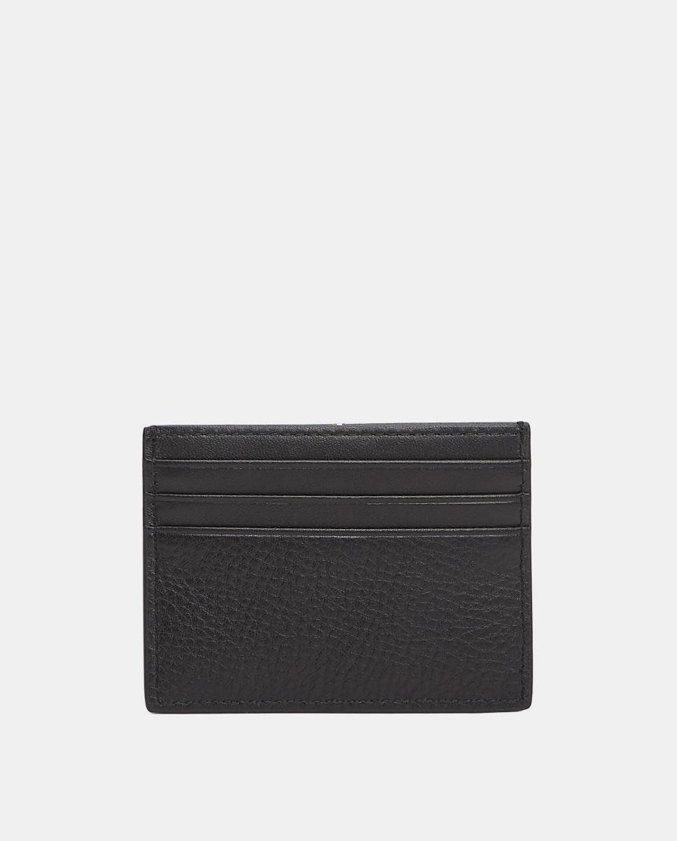 Porta-Cartões em Pele com Logótipo Preto-3