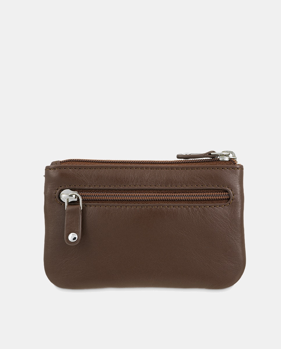 Porta-Moedas com Porta-Chaves Camel-3