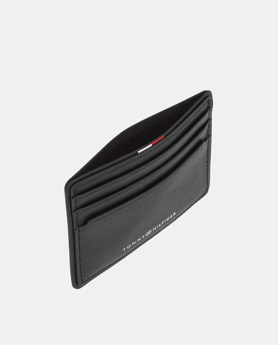 Porta-Cartões em Pele com Logótipo Preto-4