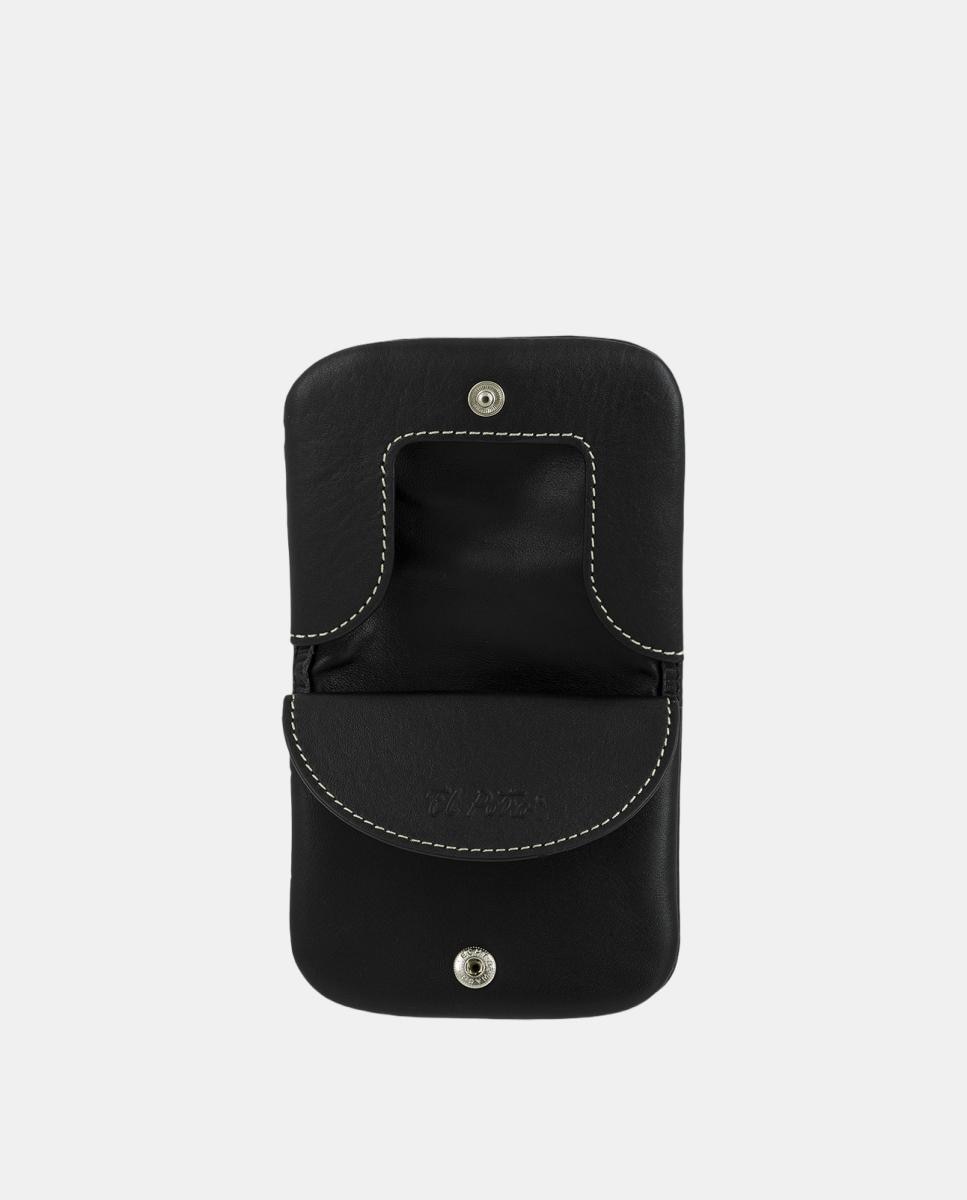 Porta-Moedas com Aba Preto-3