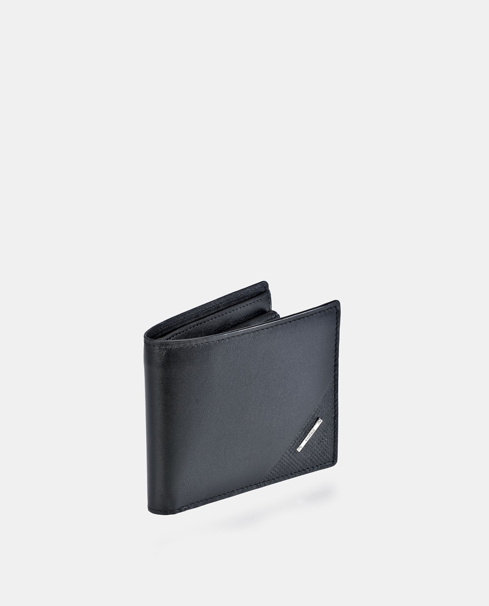Imagen 2 de Cartera de piel con doble billetero - Yanko - Negro Negro
