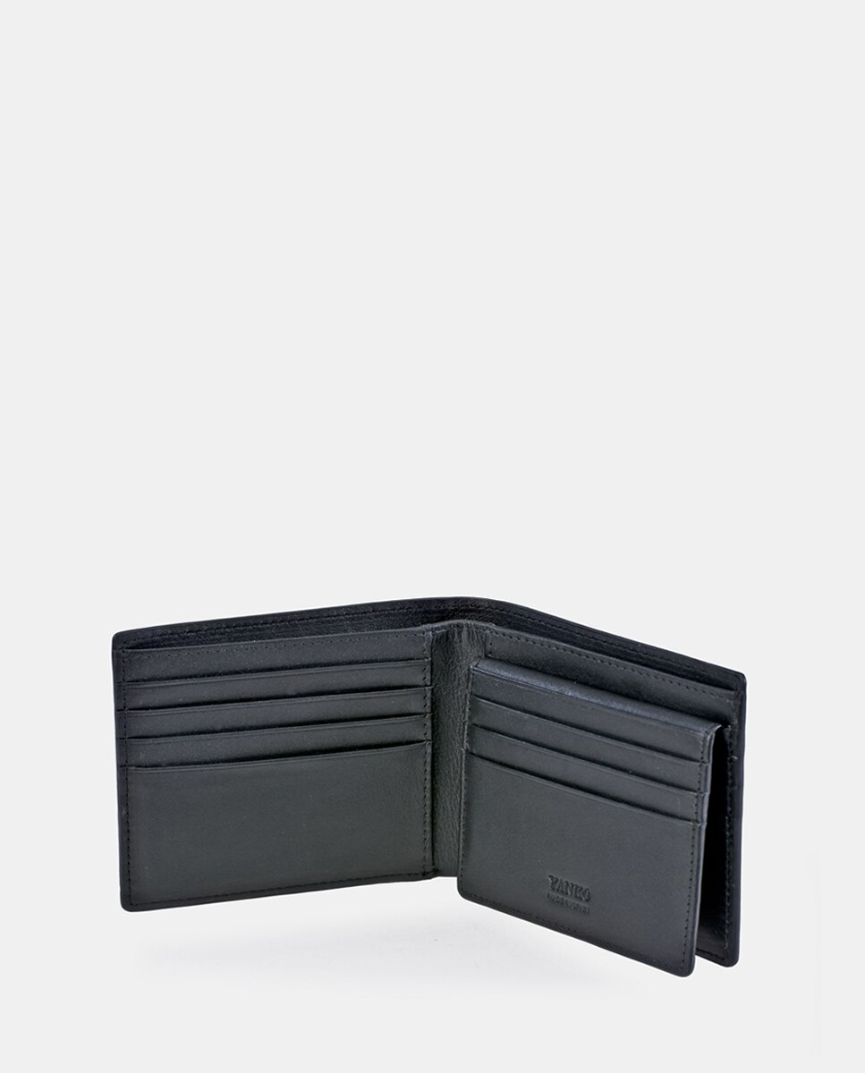 Imagen 3 de Cartera de piel con doble billetero - Yanko - Negro Negro