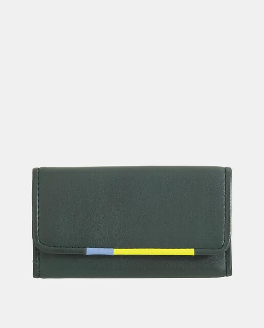 Imagem 0 de Porta-Cartões Pequeno em Pele de Bezerro Tipo Napa com 6 Ganchos