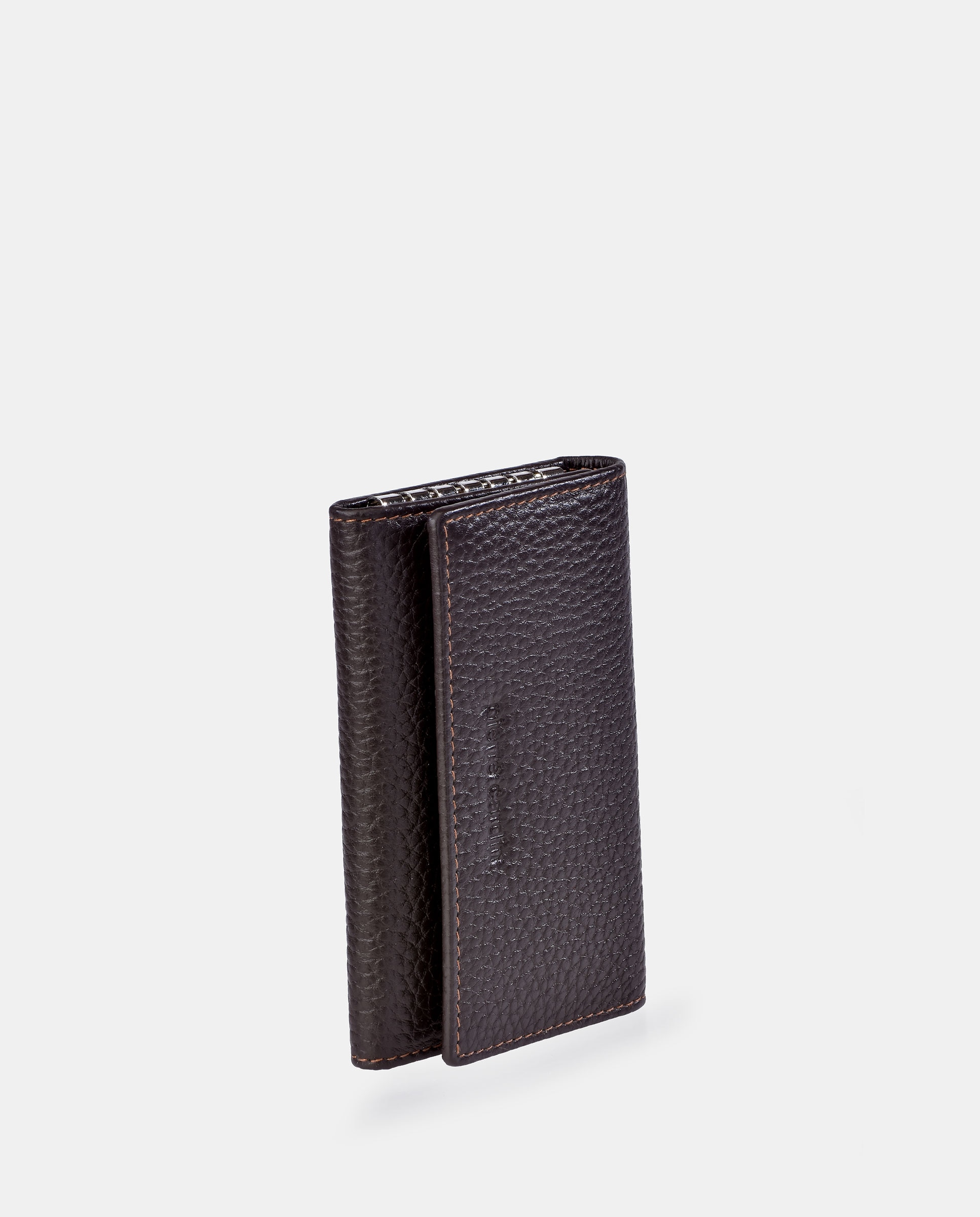 Llavero en piel de hombre - Pierre Cardin - Marrón Marrón-2