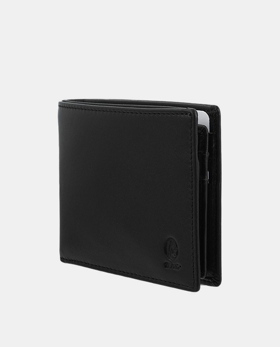 Conjunto de Carteira Americana e Porta-Moedas Preto-5