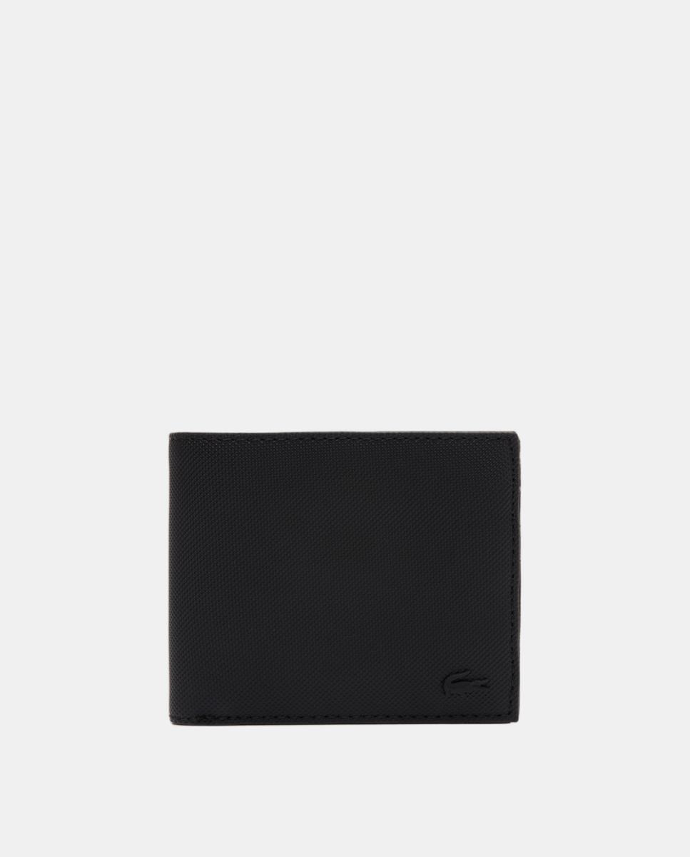 Cartera tipo americano en azul marino con detalle frontal - Lacoste - Negro Negro-1