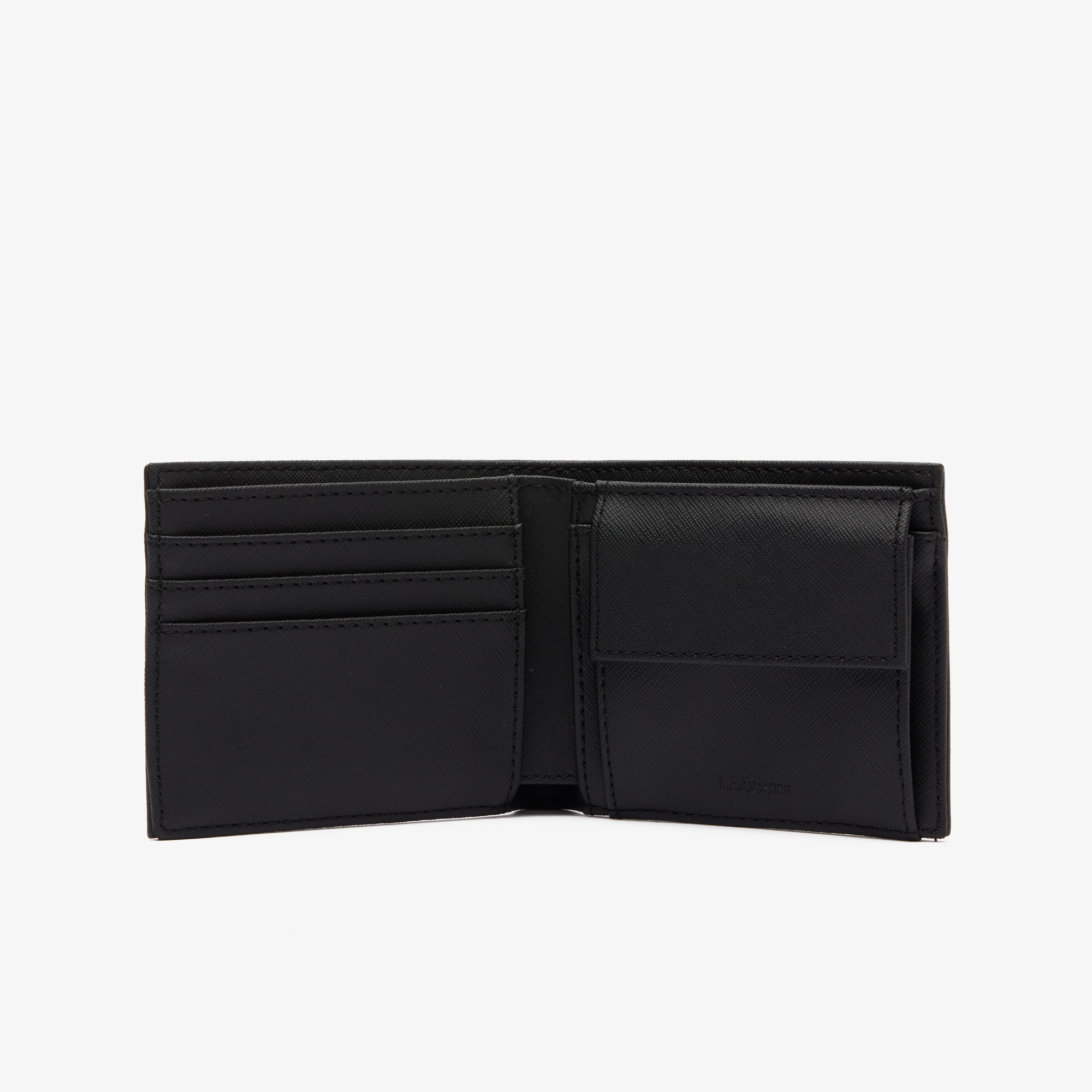 Cartera tipo americano en azul marino con detalle frontal - Lacoste - Negro Negro-2