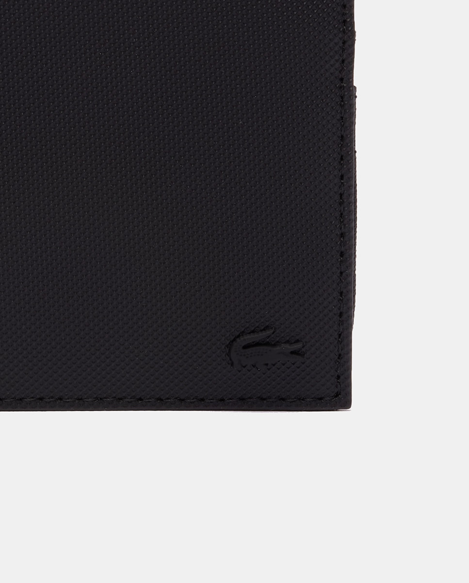 Cartera tipo americano en azul marino con detalle frontal - Lacoste - Negro Negro-5
