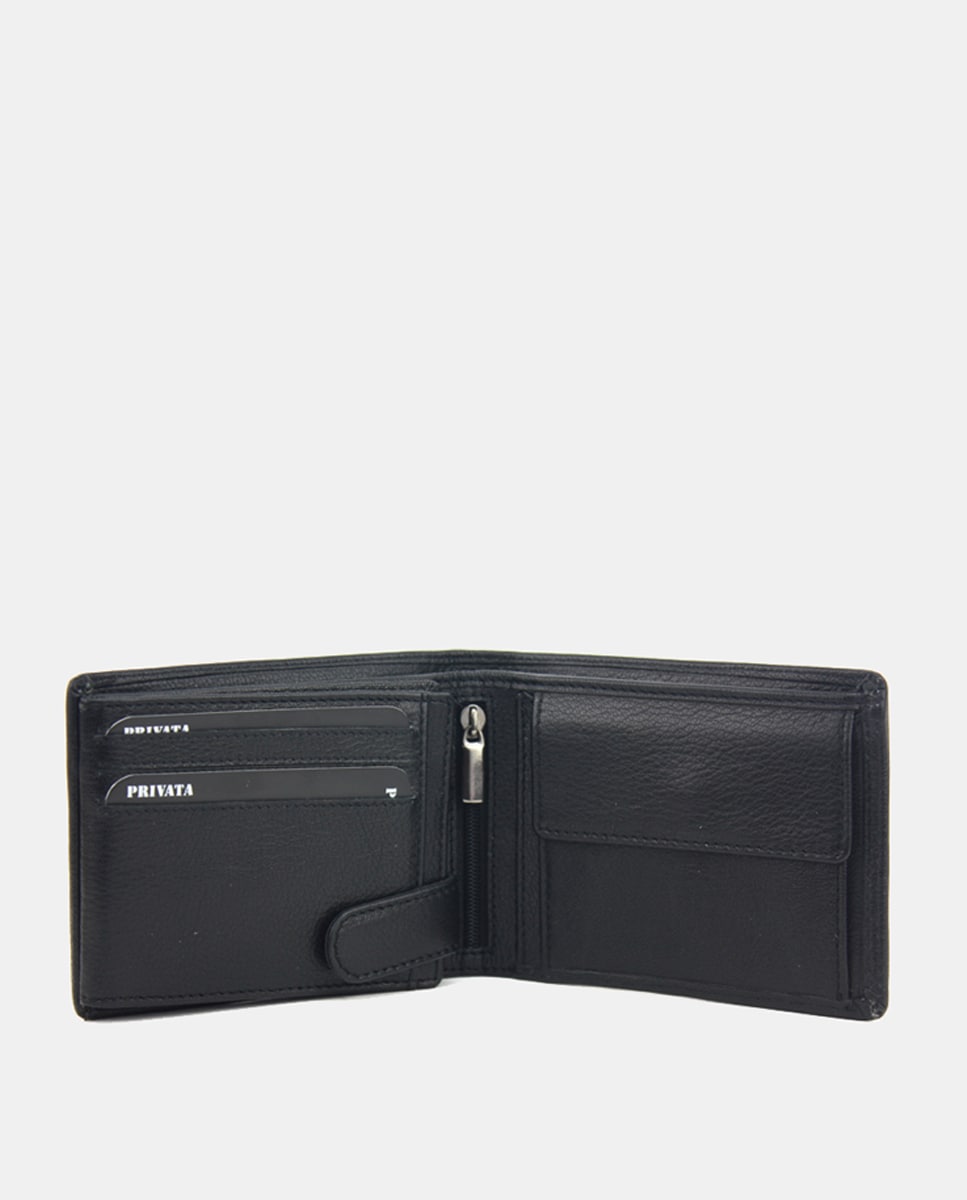 Carteira em Pele Preto-3