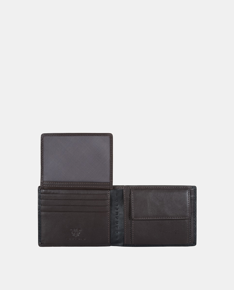 Carteira Tipo Americano com Porta-Moedas Preto-3