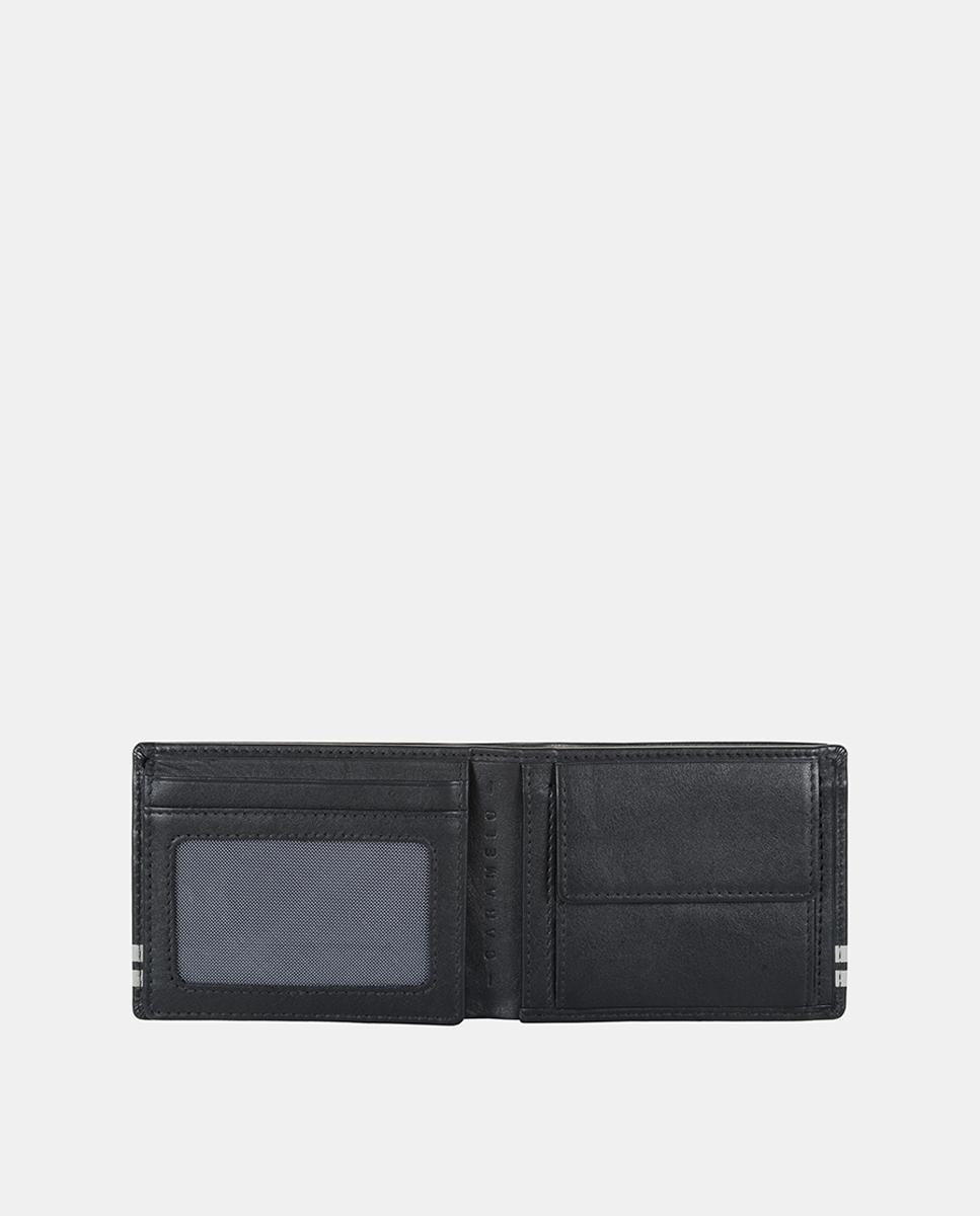 Carteira Tipo Americano com Porta-Moedas Preto-2