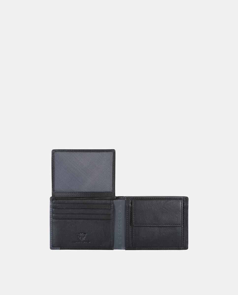 Carteira Tipo Americano com Porta-Moedas Preto-3