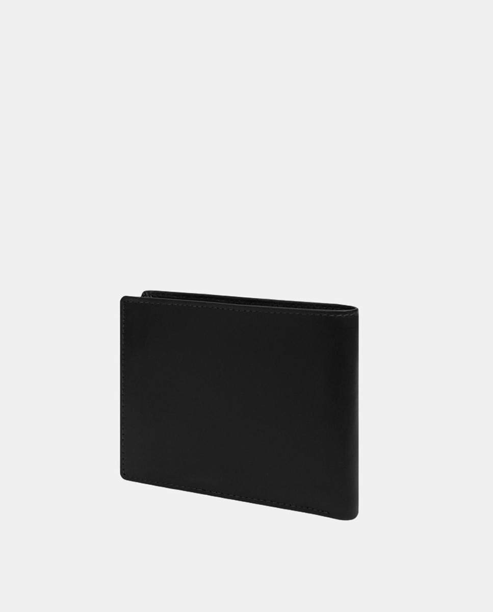 Carteira com Porta-moedas em Pele Preto-2