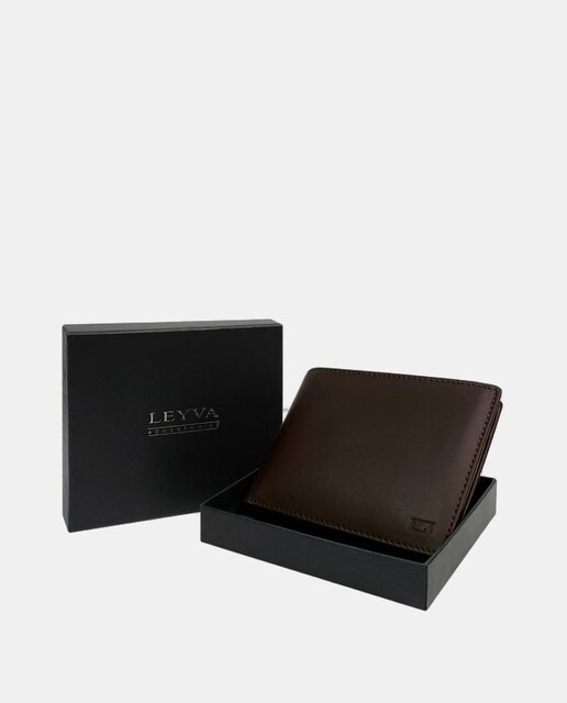 Imagem 0 de Carteira com Porta-moedas em Pele