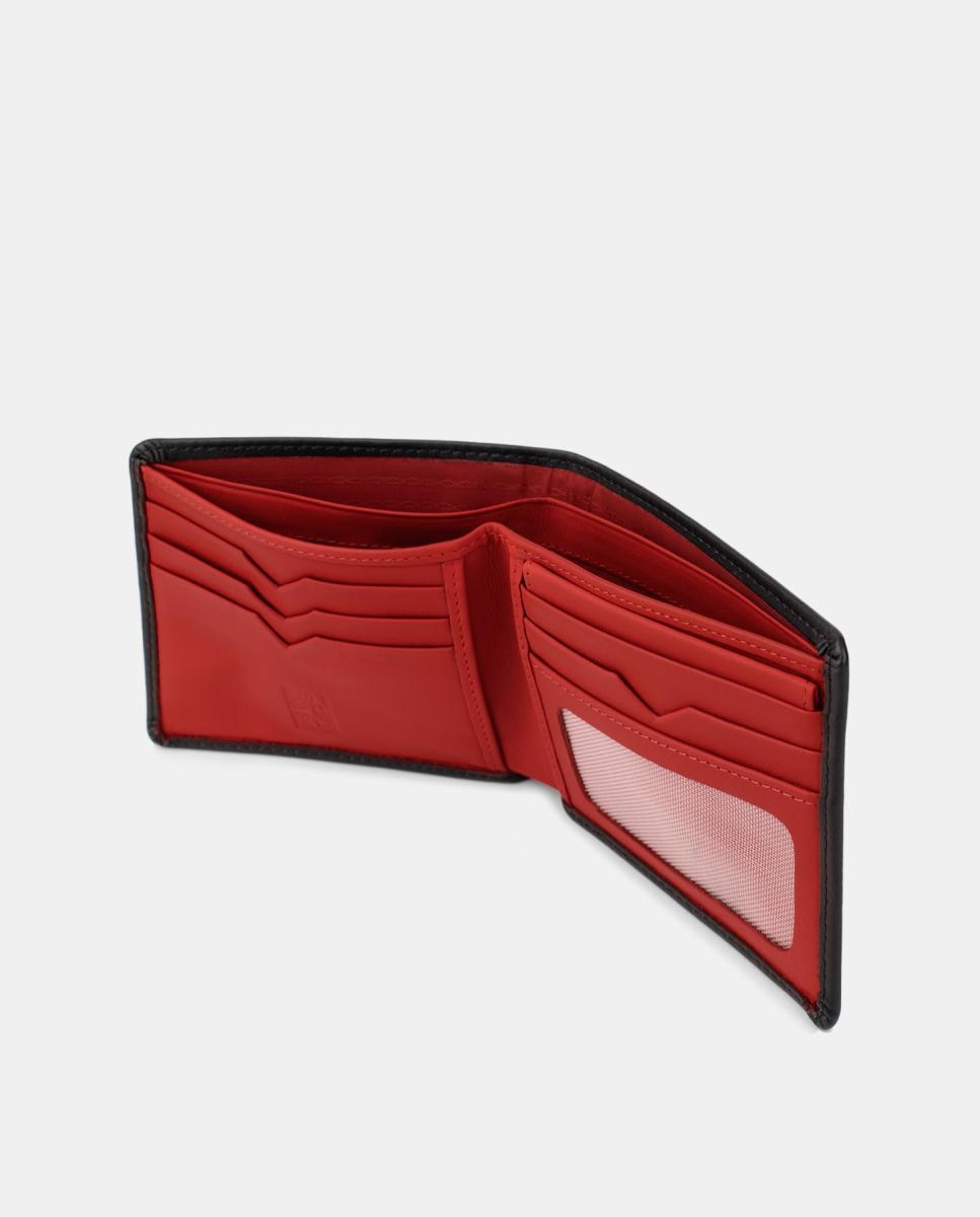 Carteira Americana com Porta-Moedas Exterior Preto-5