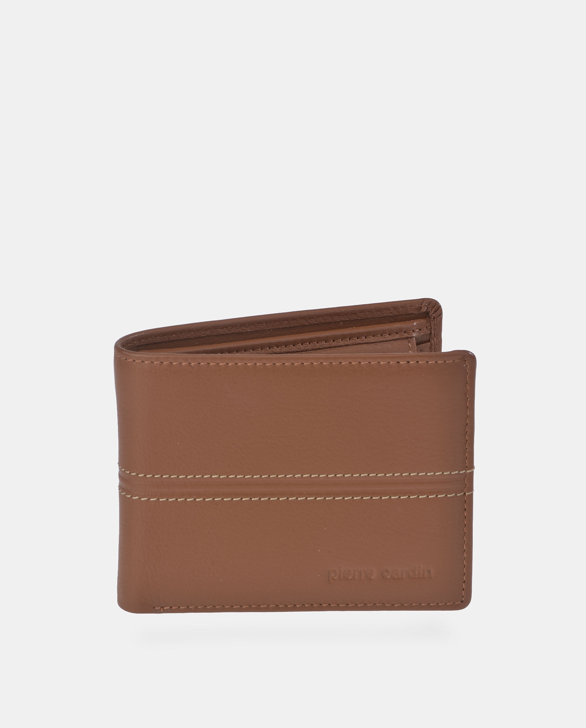 Imagem 0 de Carteira tipo Americano de Pele com Porta-Moedas Interior