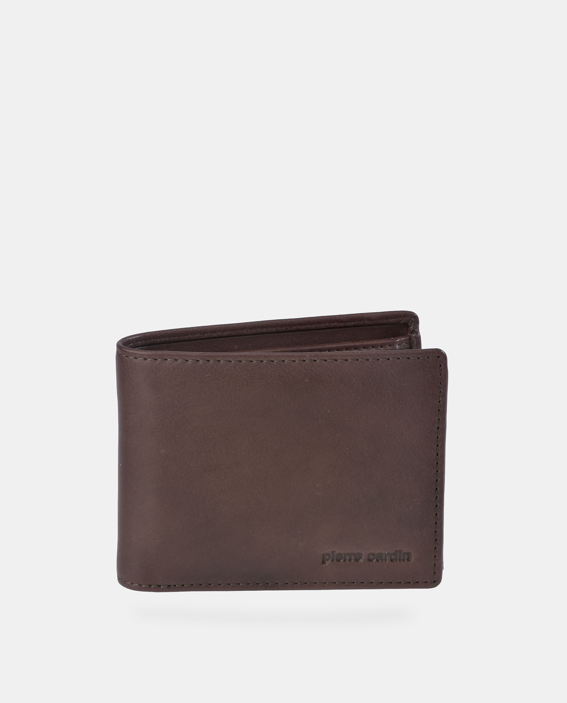 Imagem 0 de Carteira tipo Americano em Pele com Porta-Moedas Interior