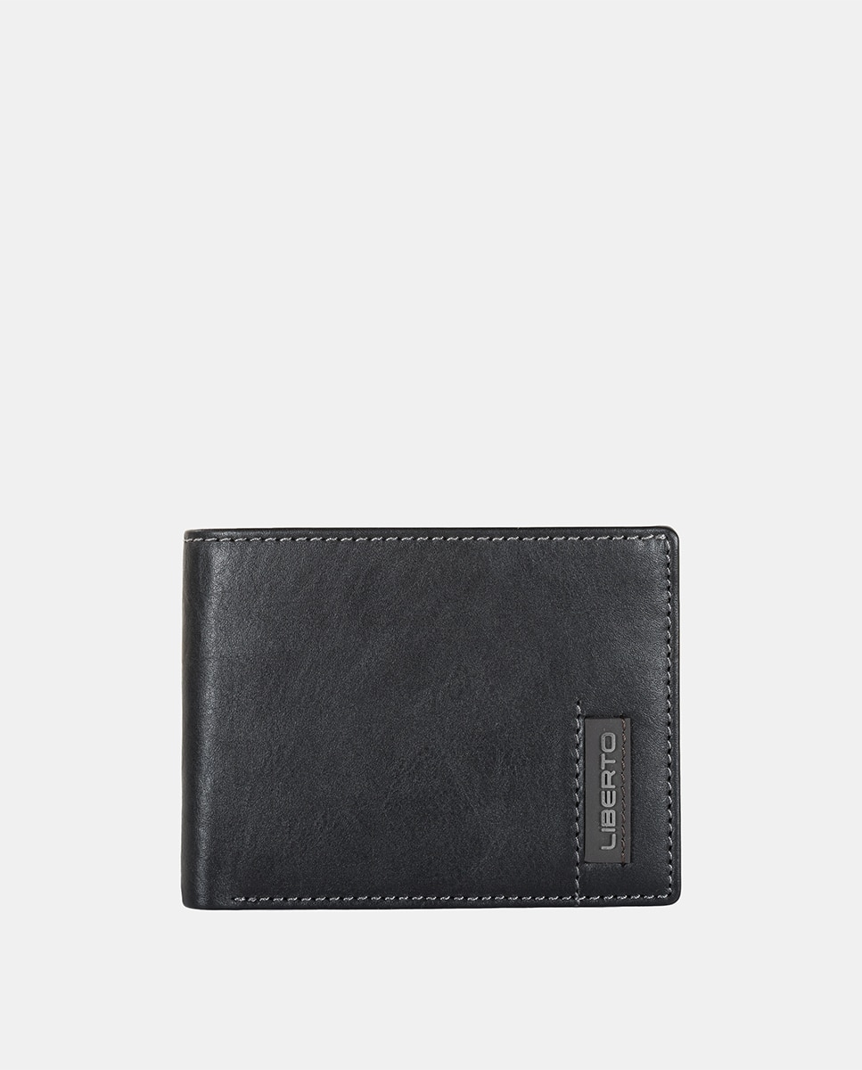 Imagen 1 de Billetero horizontal de hombre. - Liberto - Negro Negro