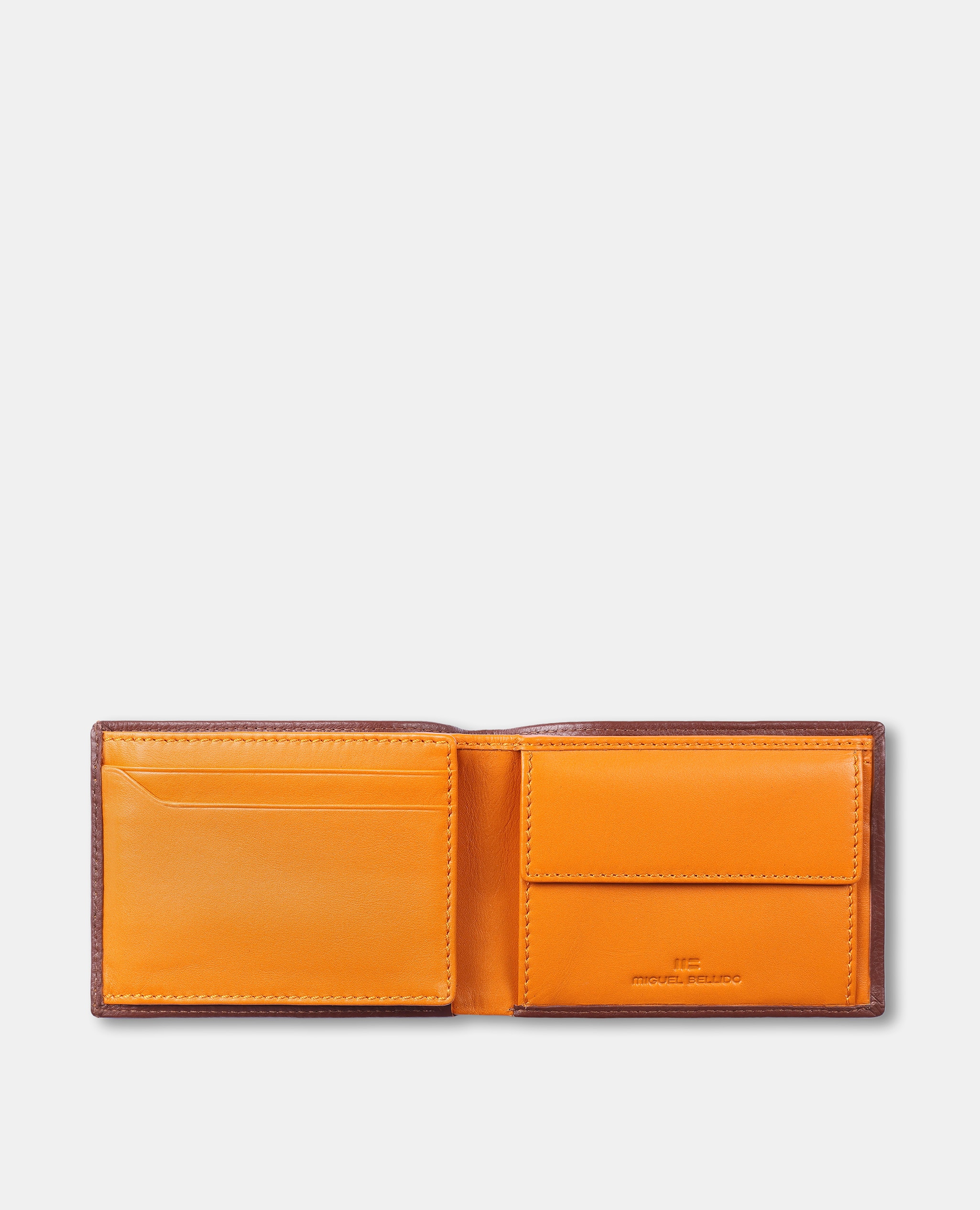 Imagen 2 de Billetero americano de hombre con monedero interior - Miguel Bellido - Marrón Marrón