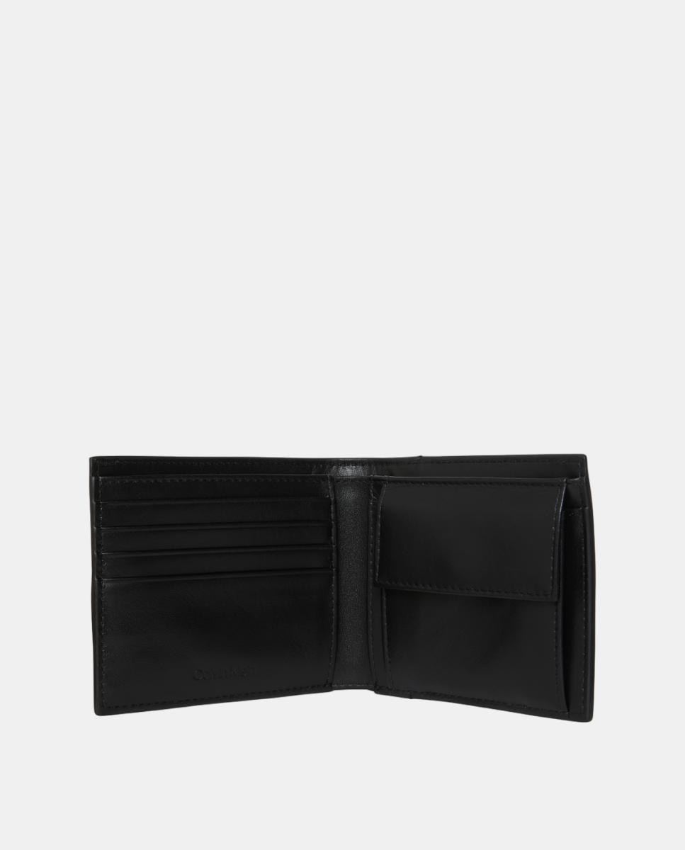 Carteira em Pele com Porta-Moedas Preto-2