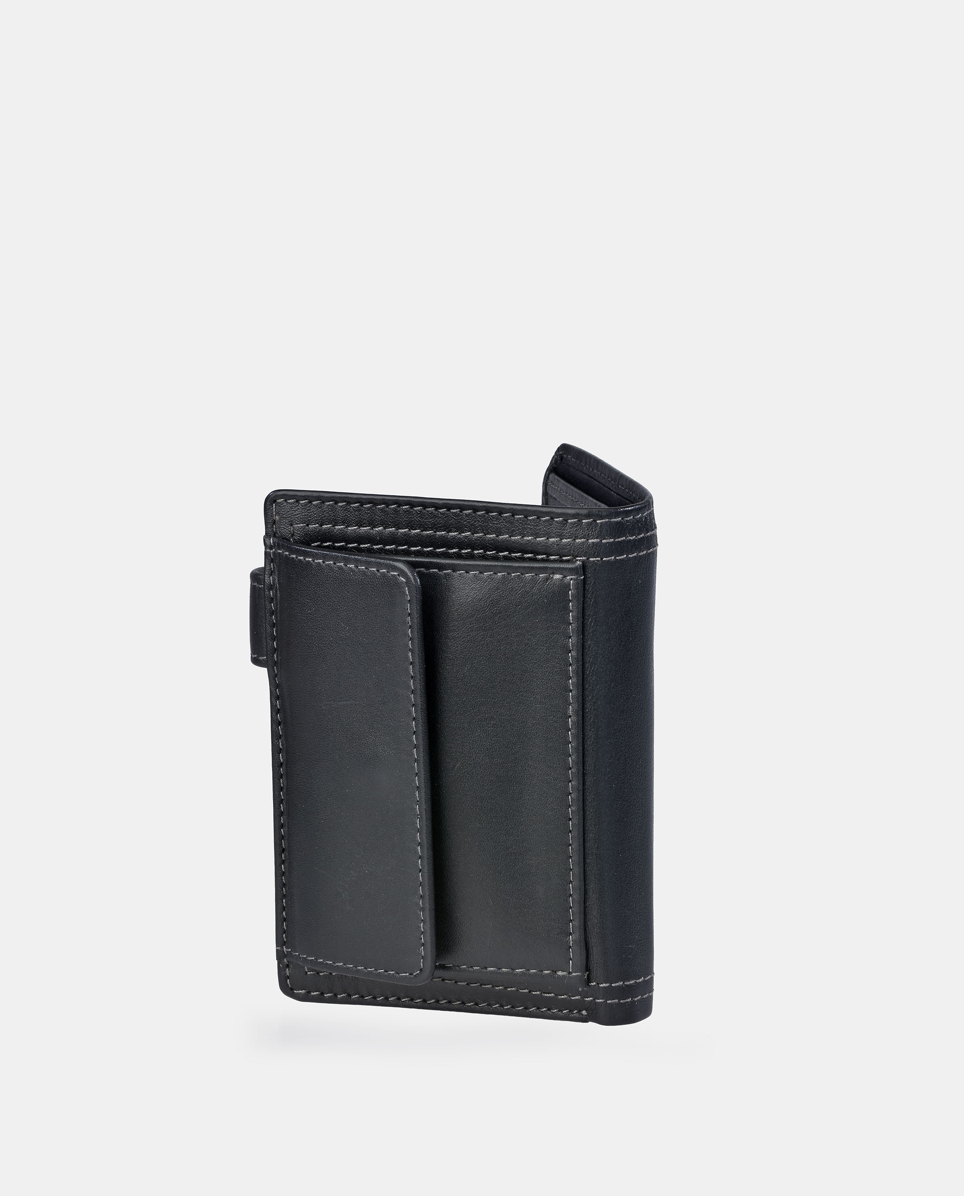 Cartera en piel de hombre - Daviletto - Negro Negro-3