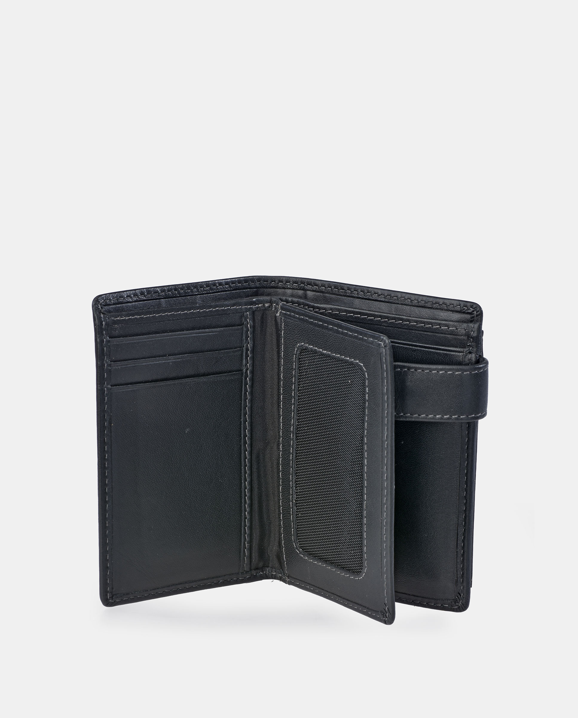 Cartera en piel de hombre - Daviletto - Negro Negro-5