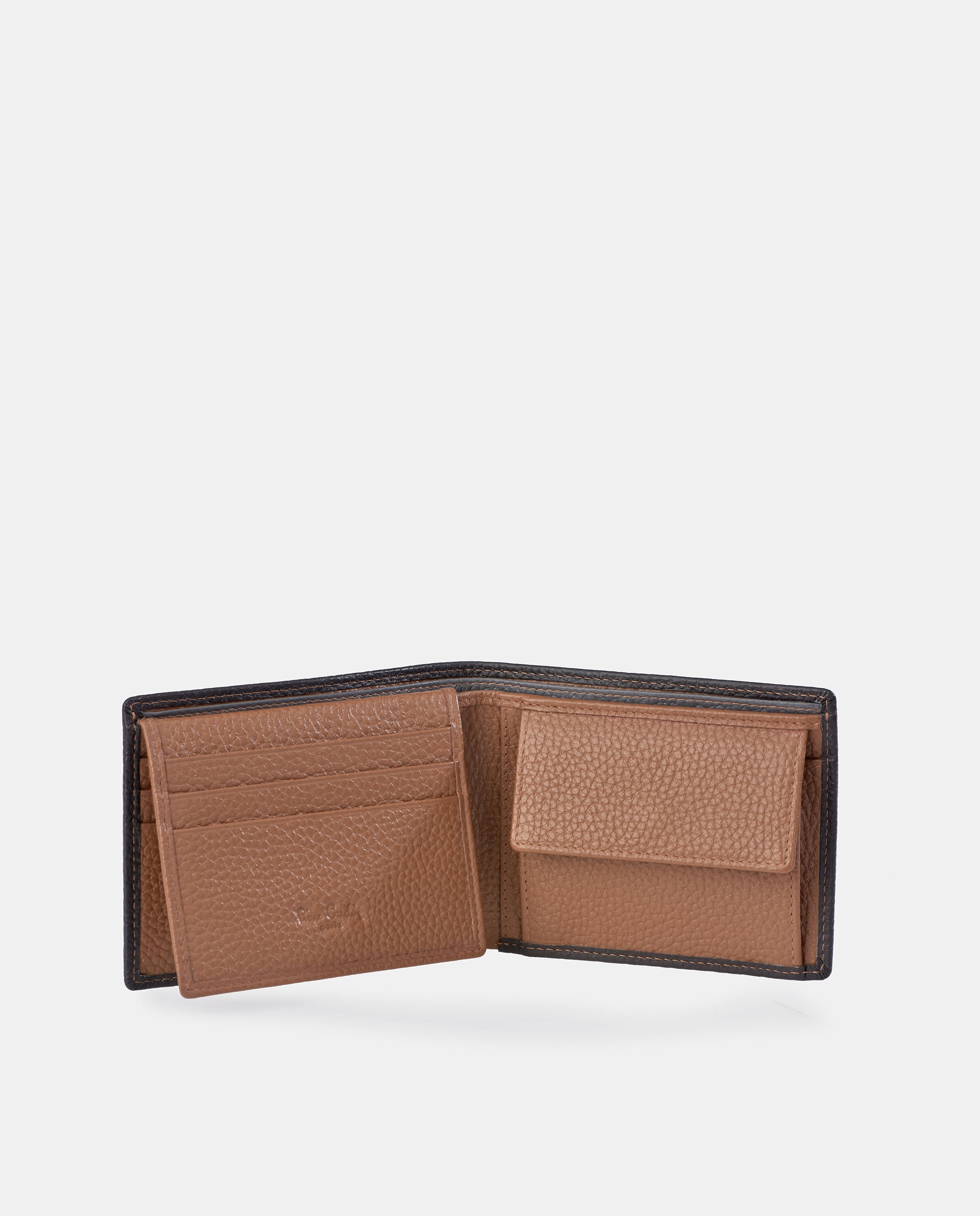 Americano en piel de hombre - Pierre Cardin - Marrón Marrón-3