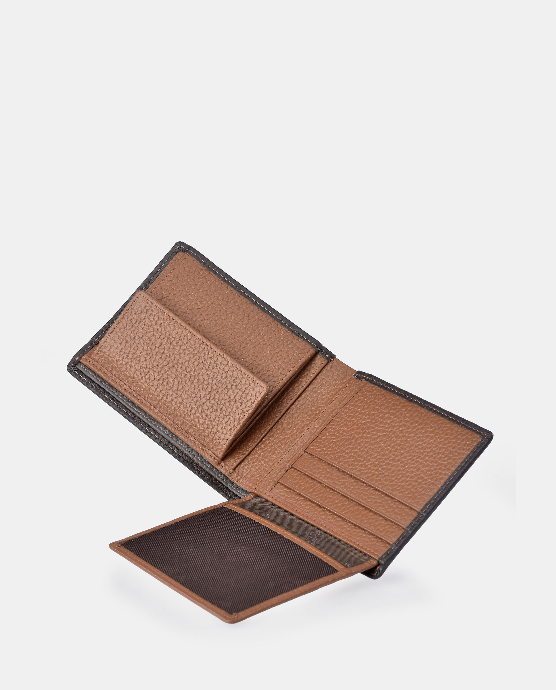Americano en piel de hombre - Pierre Cardin - Marrón Marrón-4